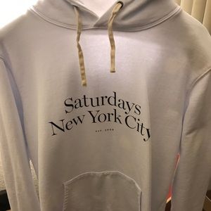 Saturday’s NYC Men’s Large white Terry Hoodie